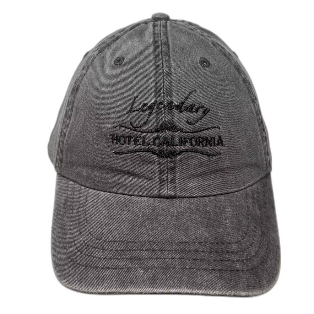 dkps Legendary Hotel California Todos Santos Mexico Gray Baseball Cap Hat OS